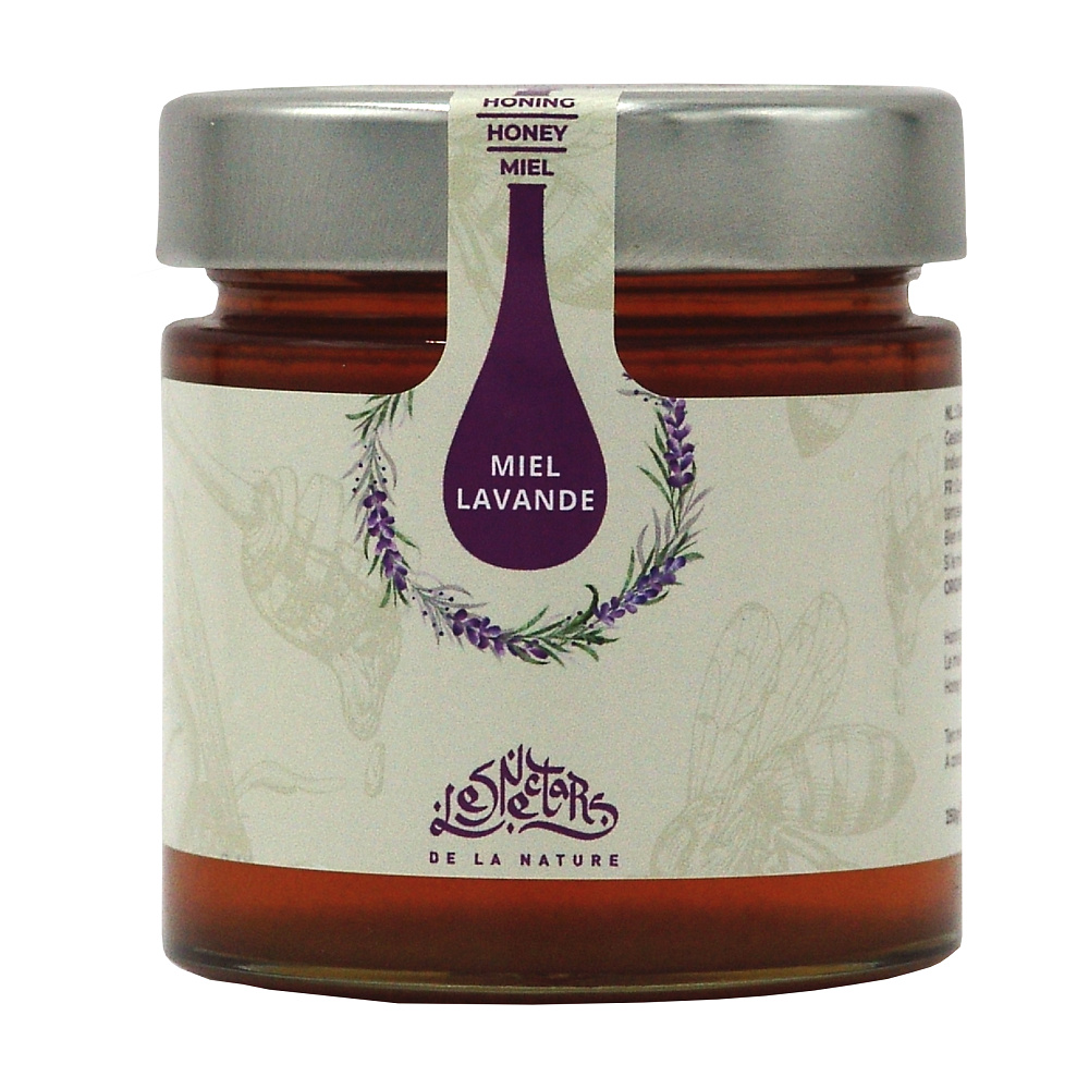 LAVENDEL honing 250 g / rauw: 410 g